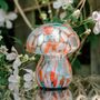 Orange And Mint Mushroom Table Lamps, thumbnail 3 of 5
