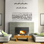 3D Metal Tree Branch Wall Art Modern Fireplace Decor, thumbnail 1 of 12