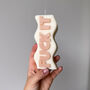 Scented Soy Wax Fuck It Slogan Block Pillar Candle Gift, thumbnail 2 of 4