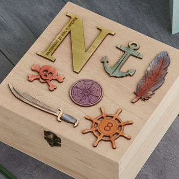 Personalised Birthday Pirate Treasure Storage Box, 2 of 2