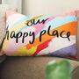 Our Happy Place Colourful Cushion, thumbnail 2 of 3