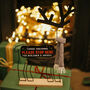 Personalised Reindeer Christmas Sign Santa Stop Here, thumbnail 4 of 4