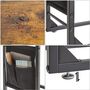 Set Of Two C Shaped End Side Table With Fabric Bag, thumbnail 9 of 10