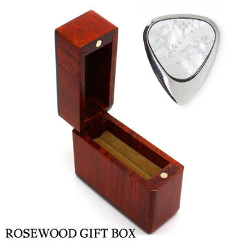 Titanium And Freshwater Pearl Guitar Pick + Gift Box, 4 of 8
