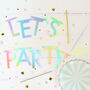 Holographic Silver Any Message Garland Kit, thumbnail 5 of 6