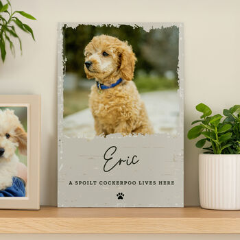 Dog House Sign Personalised Photo Gift, 3 of 4