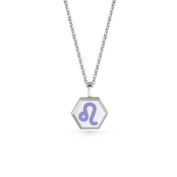 Zodiac Silver Glowing Pendant Necklace With Uv Keyring Torch, 8 of 12