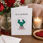 Funny Stuck With Me Valentine’s Card, thumbnail 5 of 6