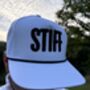 Golf Baseball Cap “Stiff” 3D Embroidered, Rope Detailing, Blue, Black Or White, thumbnail 6 of 12