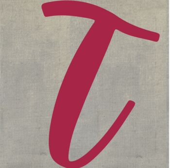 Hand Painted Alphabet Initial Linen Table Napkins, 6 of 12