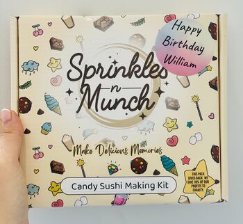 Personalised Candy Sushi Making Gift Kit Letterbox Size, 6 of 9