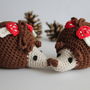 Hand Crochet Hedgehog Rattle Hanging, thumbnail 2 of 3