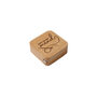 Oak Wooden 'Make Do And Mend' Square Tape Measure | Sewing Accessory | Homeware | Sewing Hobby, thumbnail 3 of 5