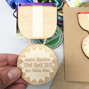 Personalised Congratulations Race Time Medal, 12 of 12