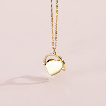 Personalised Heart Spinner Necklace, 4 of 7