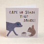 Dog And Squirrel Children's Birthday Card, thumbnail 1 of 2