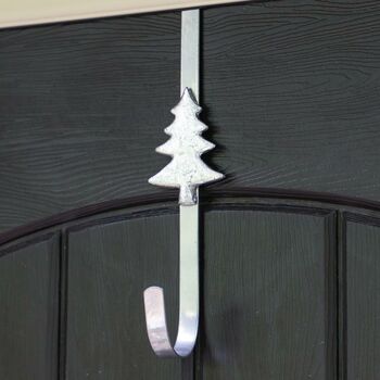 Silver Indoor Christmas Wreath Hanger Collection, 3 of 4