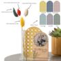 Oak Wood Family Photo Rattan Stand And Dried Flowers, thumbnail 5 of 7