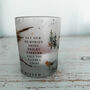 Personalised Robin Glass Tealight Candle Holder, thumbnail 6 of 7