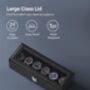 Velvet Lining Watch Box Six Slots Display Storage Case, thumbnail 5 of 6