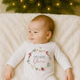 Personalised Christmas Wreath Big And Little Brother / Sister Sibling Matching Set, thumbnail 2 of 5