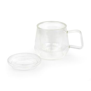Livorno Tea For One Glass Tea Cup With Filter, 7 of 9