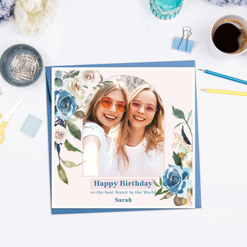 Personalised Sister Photo Birthday Card, 2 of 2