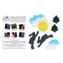 Spring Field Multi Coloured Self Adhesive Down Jacket Self Adhesive Repair Patches For Down Jackets Or Sleeping Bags Hare Cloud Sun, thumbnail 2 of 6