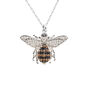 Honey Bee Silver Plated Pendant Necklace, thumbnail 7 of 11