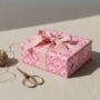Cosmos Pink Flower Gift Wrap Set, thumbnail 1 of 11