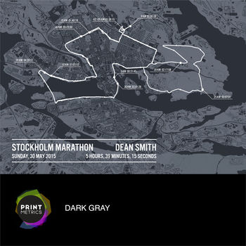 Personalised Stockholm Marathon Poster, 5 of 11