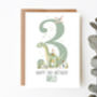 Personalised Children's Birthday Card Dino Park, thumbnail 6 of 7
