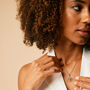 Throat Chakra Turquoise Gold Vermeil Necklace, thumbnail 3 of 10