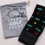 Personalised Dad's Lucky Golf Socks, thumbnail 2 of 5