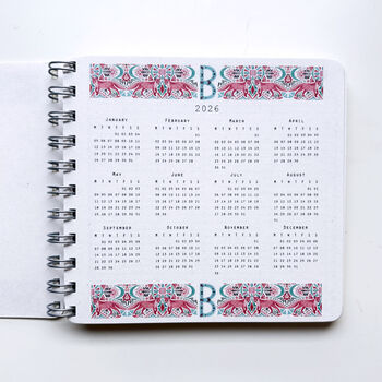 Fox Initial 2025/2026 Diary, 3 of 7