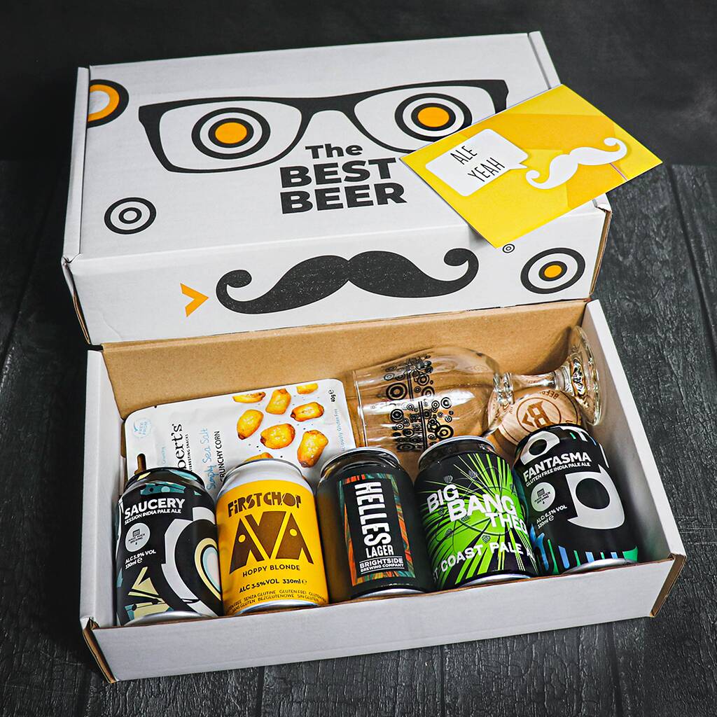 Gluten Free Beer Gift Set With Glass And Snack By SpiritSmith