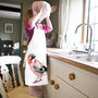 Inky Jay Bird Canvas Child's Apron, thumbnail 4 of 5