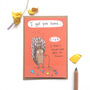 'Should Have Brought Flowers' Greeting Card, thumbnail 1 of 2