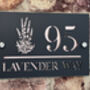 Personalised Lavender Design House Sign Acrylic, thumbnail 2 of 7