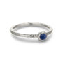 Raw Stone Silver Stacking Ring: Lapis Lazuli, thumbnail 4 of 5