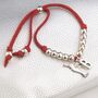 Personalised Suede Friendship Charm Bracelet, thumbnail 5 of 12