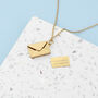 Personalised Secret Message Envelope Necklace, thumbnail 1 of 12