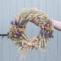 Colourful Wildflower Dried Flower Wreath, thumbnail 1 of 12
