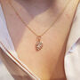 18k Gold Vermeil Plated Montsera Leaf Necklace, thumbnail 2 of 4
