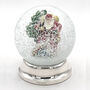 Personalised Sterling Silver Santa Snow Globe, thumbnail 3 of 6