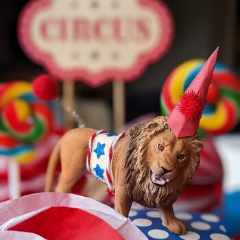 Personalised Circus Lion Cake Topper, 5 of 5