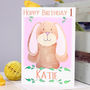 Personalised Bunny Age Hoppy Birthday Card, thumbnail 4 of 8