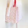 Recycled Nylon Floral Rose Tote / Shopping Bag, thumbnail 2 of 2