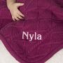 Personalised Sherpa Fleece Cable Baby Blanket, thumbnail 2 of 10