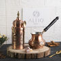 Handmade Copper Coffee Making Set – Solid Copper Pot And Jar Set, thumbnail 1 of 5